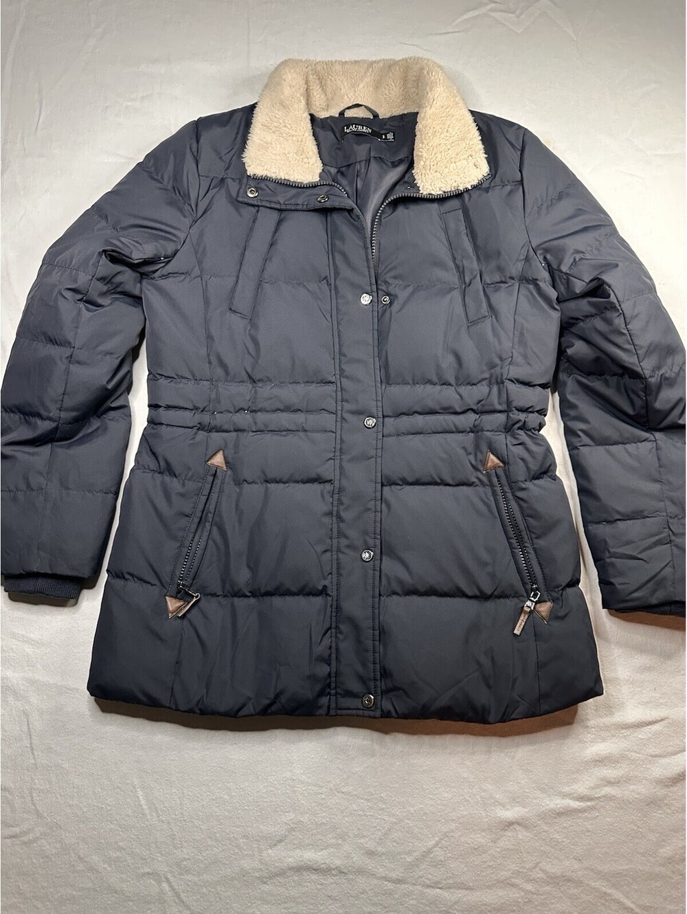 Women’s Polo Ralph Lauren Down Puffer Jacket Size Small, Black